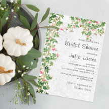 Pink Rose Old Wall Vintage Journal Bridal Shower