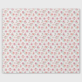 Pink Rose Pattern, soft color, ラッピングペーパー (フラット)