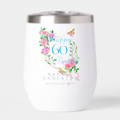 Pink Rose Ribbon 60th Birthday (正面)