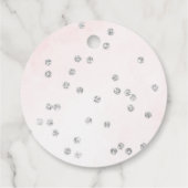 Pink Rose Silver Winter Thank you フェイバータグ (裏面)