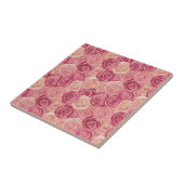 Pink Rose Swirl Glitter Seamless Pattern タイル (側面)