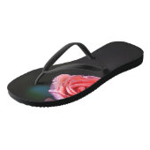 Pink Rose with Dew ビーチサンダル (アングル)