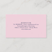 Pink Rosesフローラ 名刺 (裏面)