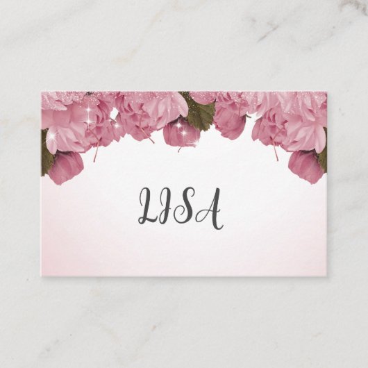 PINK ROSES名刺 名刺 (正面)