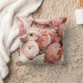 Pink roses クッション (ブランケット)