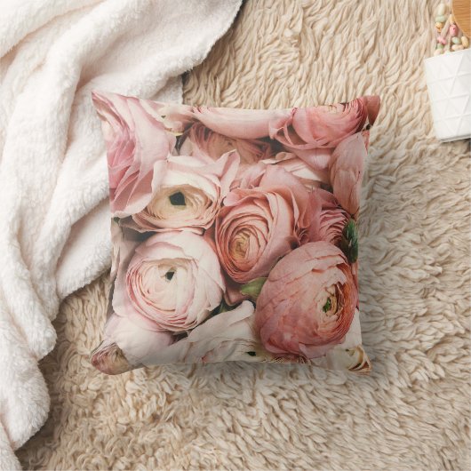 Pink roses クッション (ブランケット)