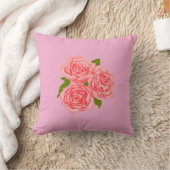 Pink roses クッション (ブランケット)