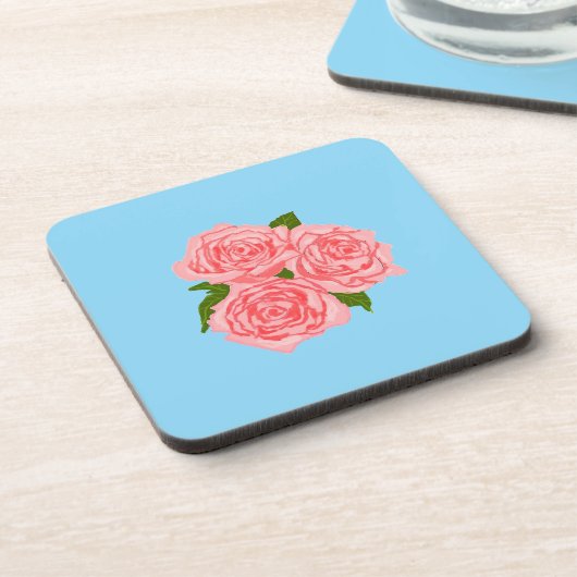 Pink roses コースター (左側)