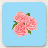 Pink roses コースター (正面)