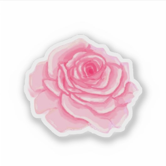Pink roses シール (正面)