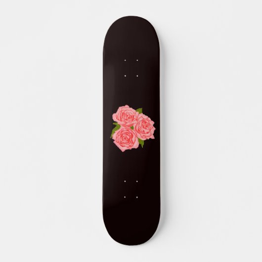 Pink roses スケートボード (正面)
