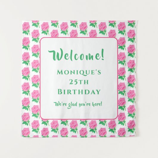 Pink Roses タペストリー (正面)