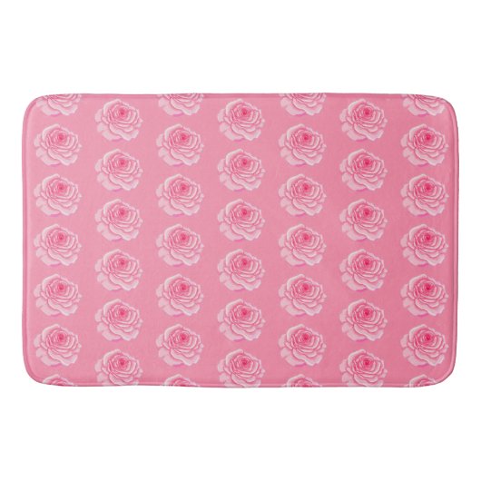 Pink roses バスマット (正面)