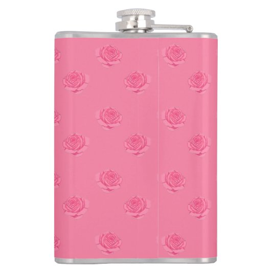 Pink roses フラスク (裏面)