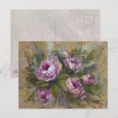 Pink Roses ポストカード (正面/裏面)