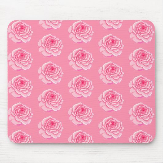Pink roses マウスパッド (正面)