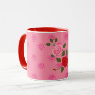 pink roses マグカップ