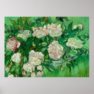 Pink Roses, 1890年ビンセント・ヴァン・ゴッホ ポスター