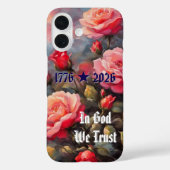 Pink Roses 250th Birthday iPhone / iPad case Case-Mate iPhoneケース (裏面)