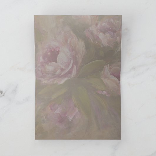 Pink Roses 5 x 7" カード (内部)