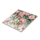 Pink Roses and Ribbons タイル (側面)