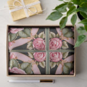 Pink Roses Beautiful Trendy Collection 薄葉紙 (ギフト)