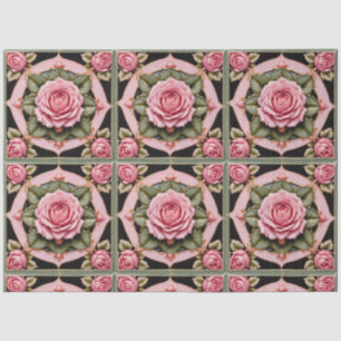 Pink Roses Beautiful Trendy Collection 薄葉紙