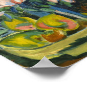 Pink Roses by Ernst Ludwig Kirchnerポスター ポスター (角)