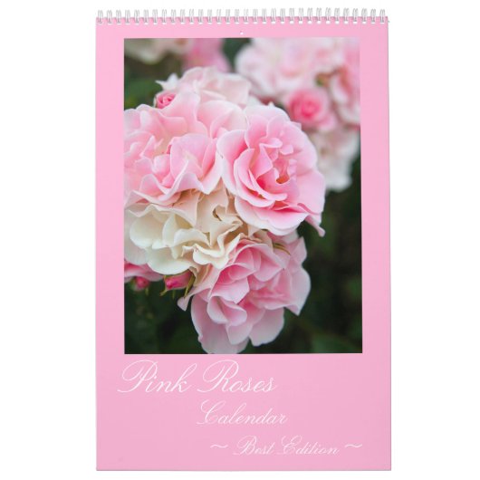 Pink Roses Calendar カレンダー (カバー)