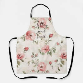 Pink Roses Floral  エプロン