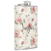 Pink Roses Floral  フラスク (右)