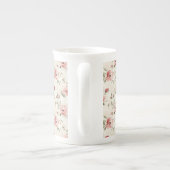 Pink Roses Floral  ボーンチャイナマグカップ (裏面)