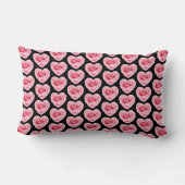 Pink Roses Floral Throw Pillow Decorative  ランバークッション (裏面)