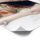 Pink Roses Garland Wedding Unplugged Ceremony ポスター (角)