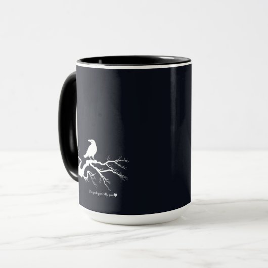 Pink Roses Gothic Mug マグカップ (正面左)