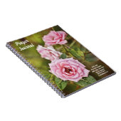 Pink Roses in a Garden祈りの言葉 ノートブック (右側)