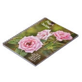 Pink Roses in a Garden祈りの言葉 ノートブック (左側)
