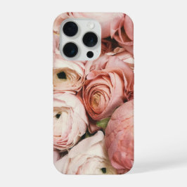 Pink roses iPhone 15 proケース