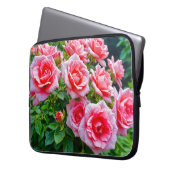 Pink Roses Laptop Sleeve ラップトップスリーブ (正面左)
