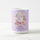 Pink Roses Lavender Moon Mug, Mother's Day Gift コーヒーマグカップ (中央)