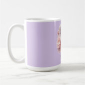 Pink Roses Lavender Moon Mug, Mother's Day Gift コーヒーマグカップ (左)