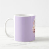 Pink Roses Lavender Moon Mug, Mother's Day Gift コーヒーマグカップ (左)