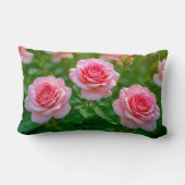 Pink Roses Lumbar Pillow ランバークッション (裏面)