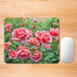 Pink Roses Mouse Pad マウスパッド