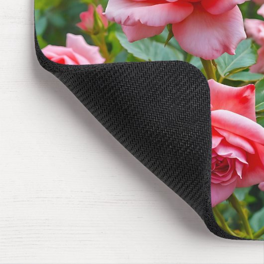 Pink Roses Mouse Pad マウスパッド (コーナー)
