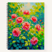 Pink Roses Notebook ノートブック (正面)