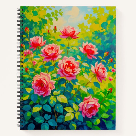 Pink Roses Notebook ノートブック (正面)