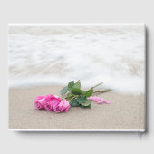 Pink Roses On Beach for Memorial Service ゲストブック (裏面)