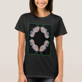 Pink Roses Pair Abstract Tシャツ (正面)
