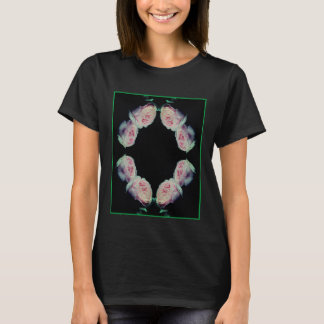 Pink Roses Pair Abstract Tシャツ